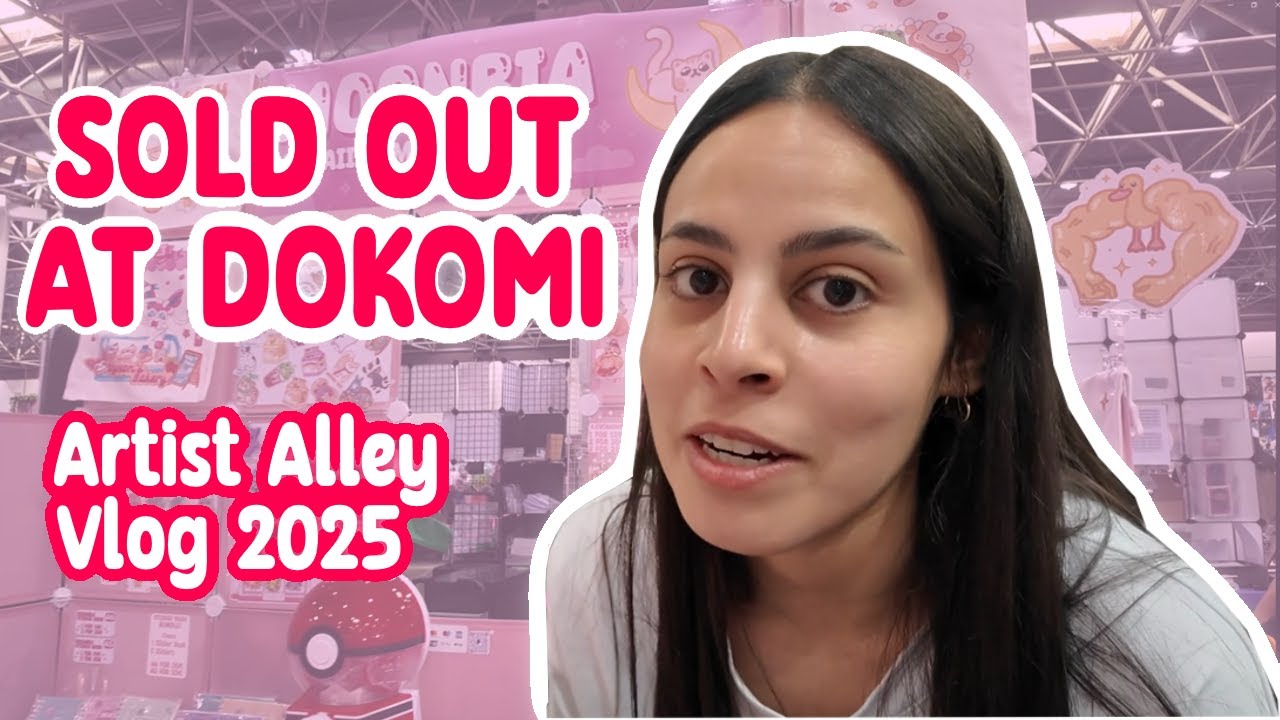 My BIGGEST CON ever! Dokomi Artist Alley Vlog 2025 ✨