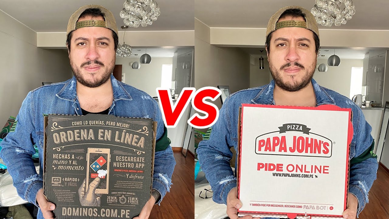 DOMINOS PIZZA VS PAPA JOHNS | elcholomena