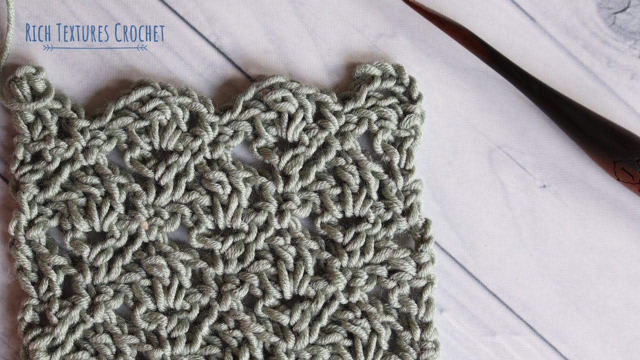 Crow's Foot Lattice Stitch | How to Crochet