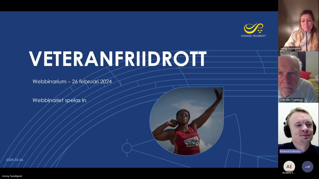 Webbinarium  Veteranfriidrott