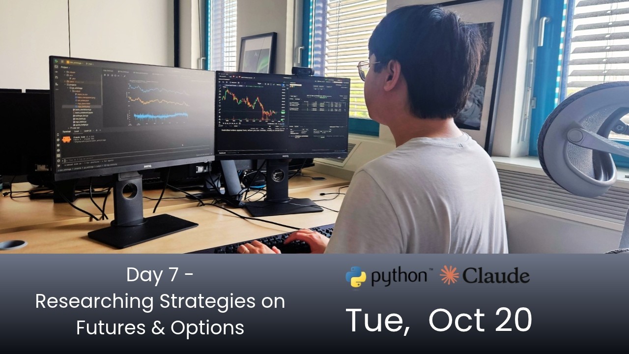 Live Algorithmic Trading with Claude - Day 7: Arbitrage on Futures & Options