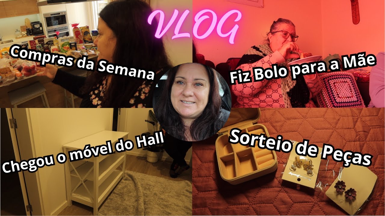 VLOG | Compras da Semana + Bolo de Laranja + Chegou o móvel do Hall + Sorteio de bijuterias