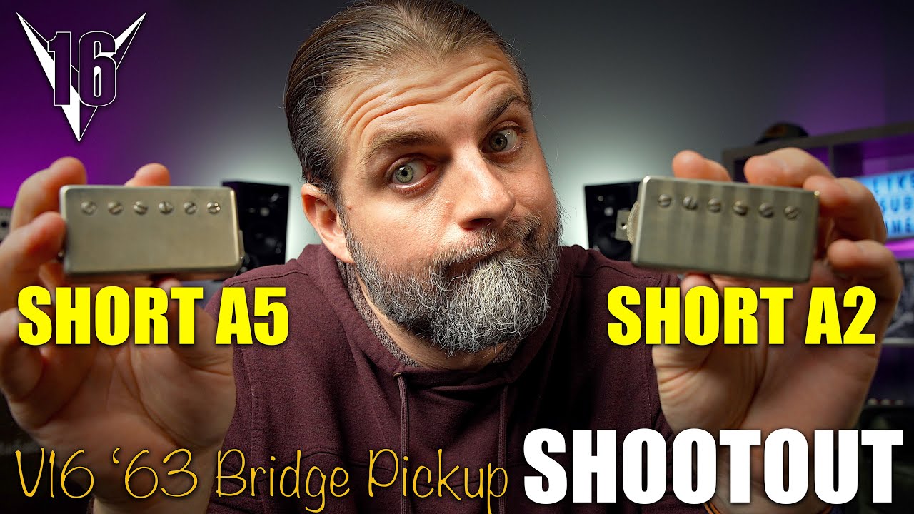 Bridge Humbucker Shootout! | Short Bar A2 Vs. Short Bar A5 | V16 Custom Guitars "777" '63 Pickups