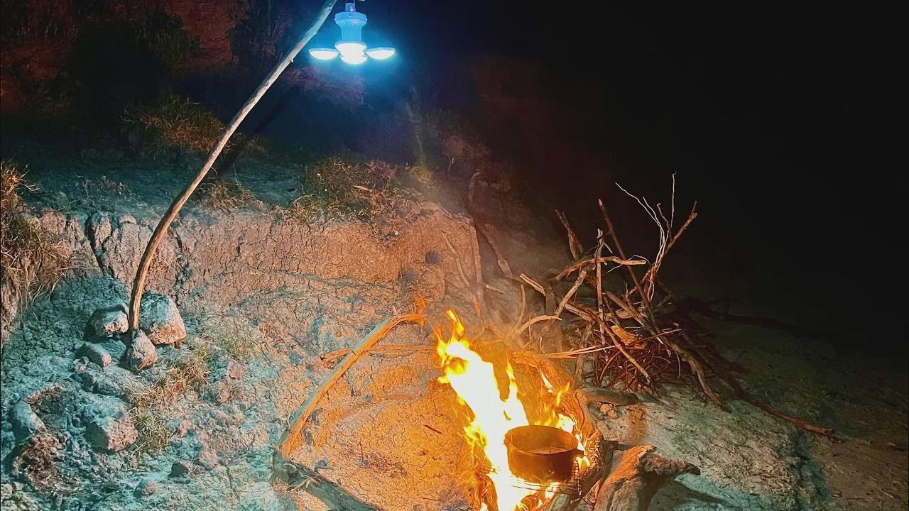 3 Days Alone on the River – Fishing, Campfires & Late-Night Eats 🔥