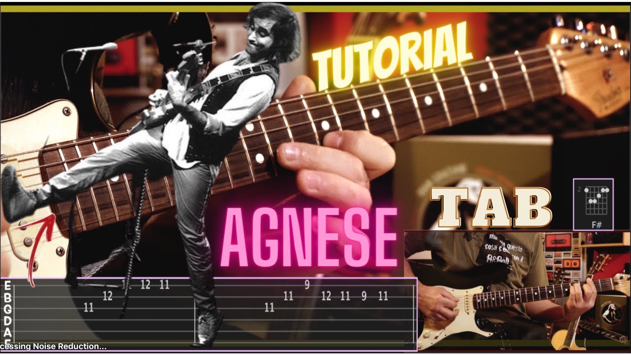 Agnese Tutorial Accordi & Tab - Ivan Graziani Cover