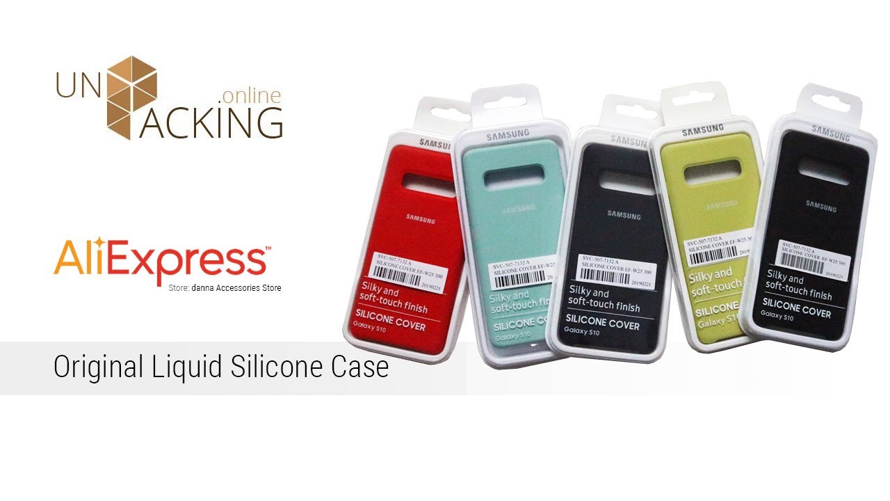 UnPacking Samsung Galaxy S10 Original Liquid Silicone Case