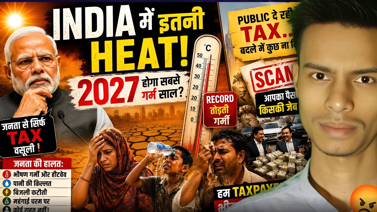 India Heat Crisis 2027 😱 | Record Breaking Summer & Public Ka Gussa!