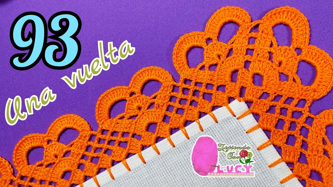puntilla 93/ Puntilla con bonitos corazones para mantel o servilleta.