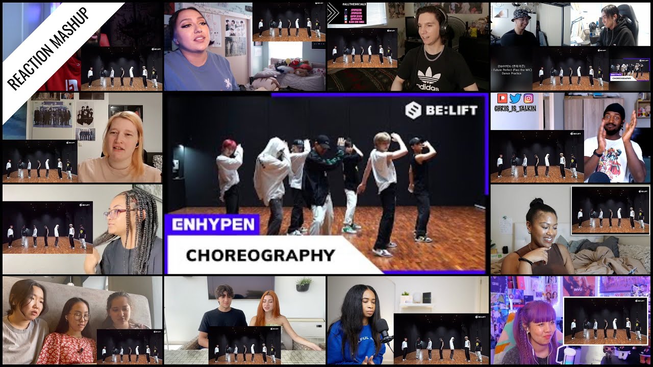 ‘ENHYPEN ‘Future Perfect (Pass the MIC)’ Dance Practice’ reaction mashup