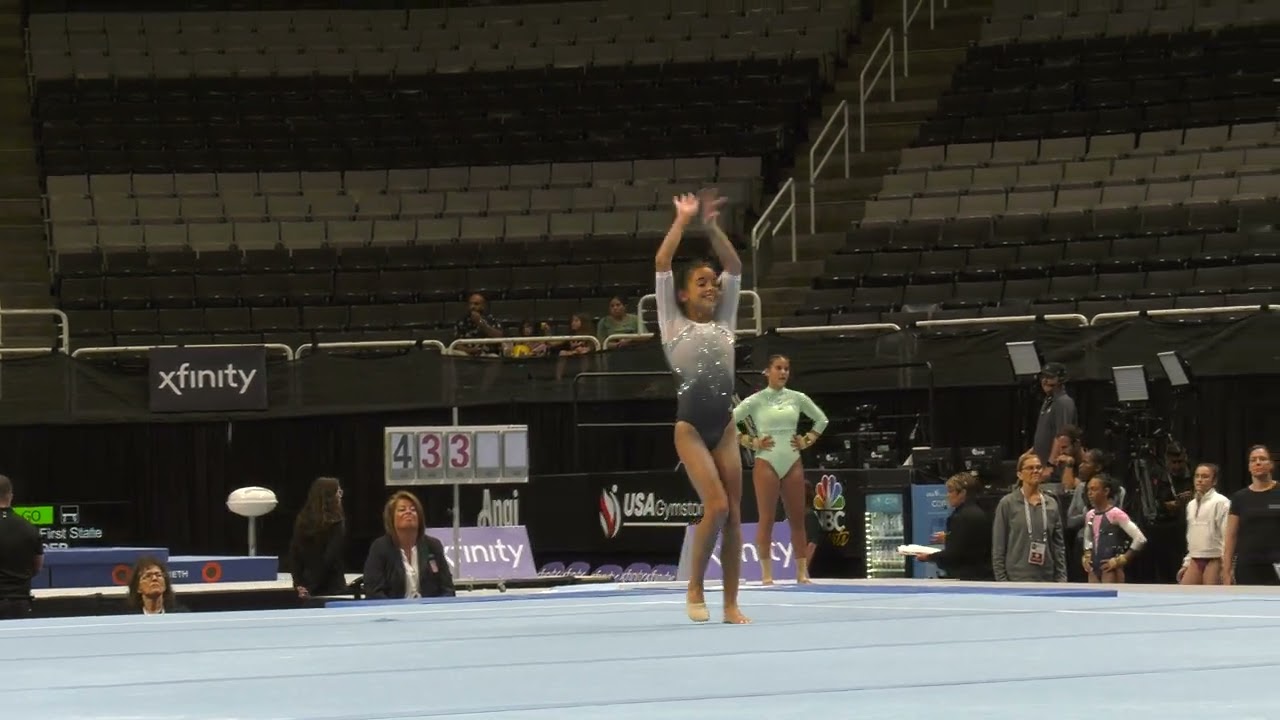 Isabella Anzola  - Floor Exercise  - 2023 Xfinity U.S.  Championships  - Junior Women Day 1