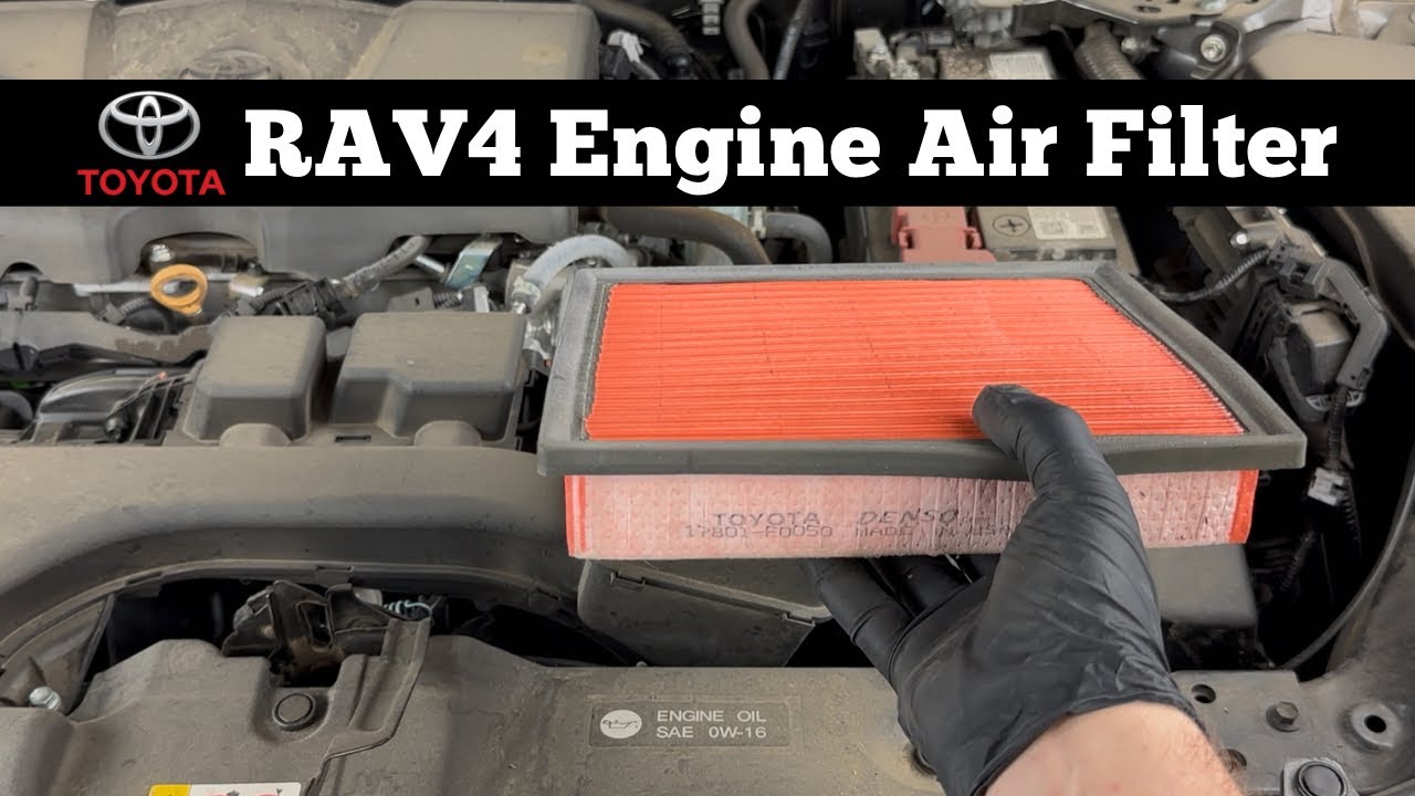 2019 - 2024 TOYOTA RAV4 Engine Air Filter - How to Change Remove Replace 2.5L Motor Air Filter