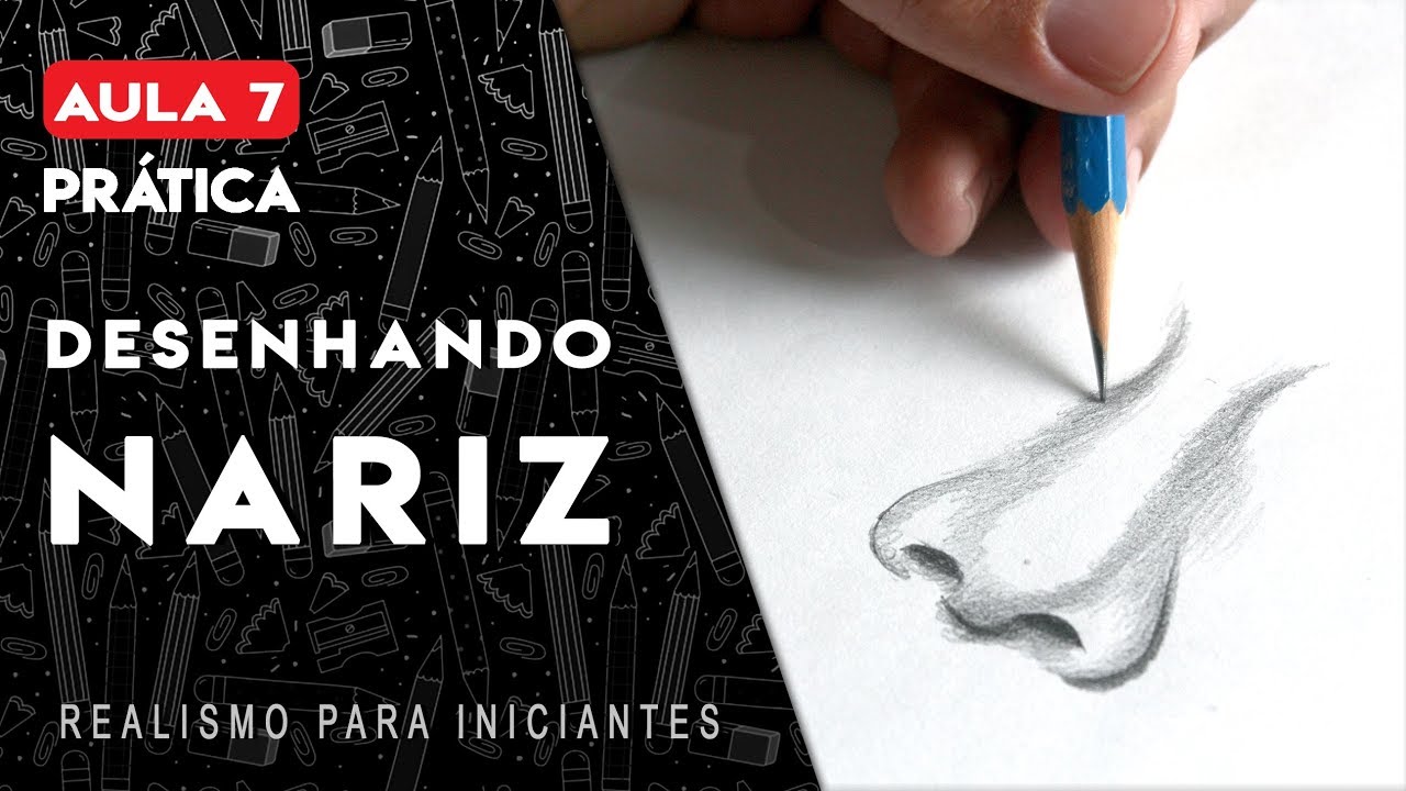 COMO DESENHAR NARIZ - Desenho Realista para Iniciantes