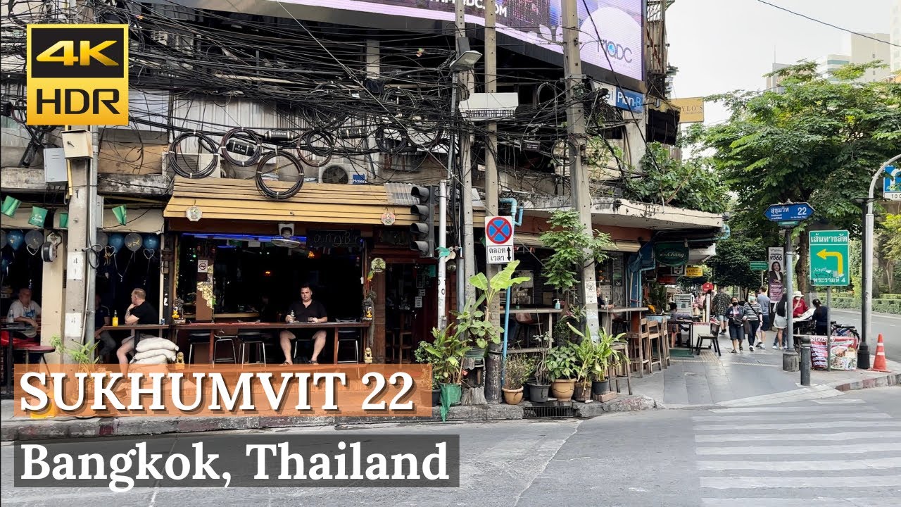 [BANGKOK] Sukhumvit Soi 22 -Thai Massage Street, Hotels, Bars And Restaurants - สุขุมวิท 22 [4K HDR]