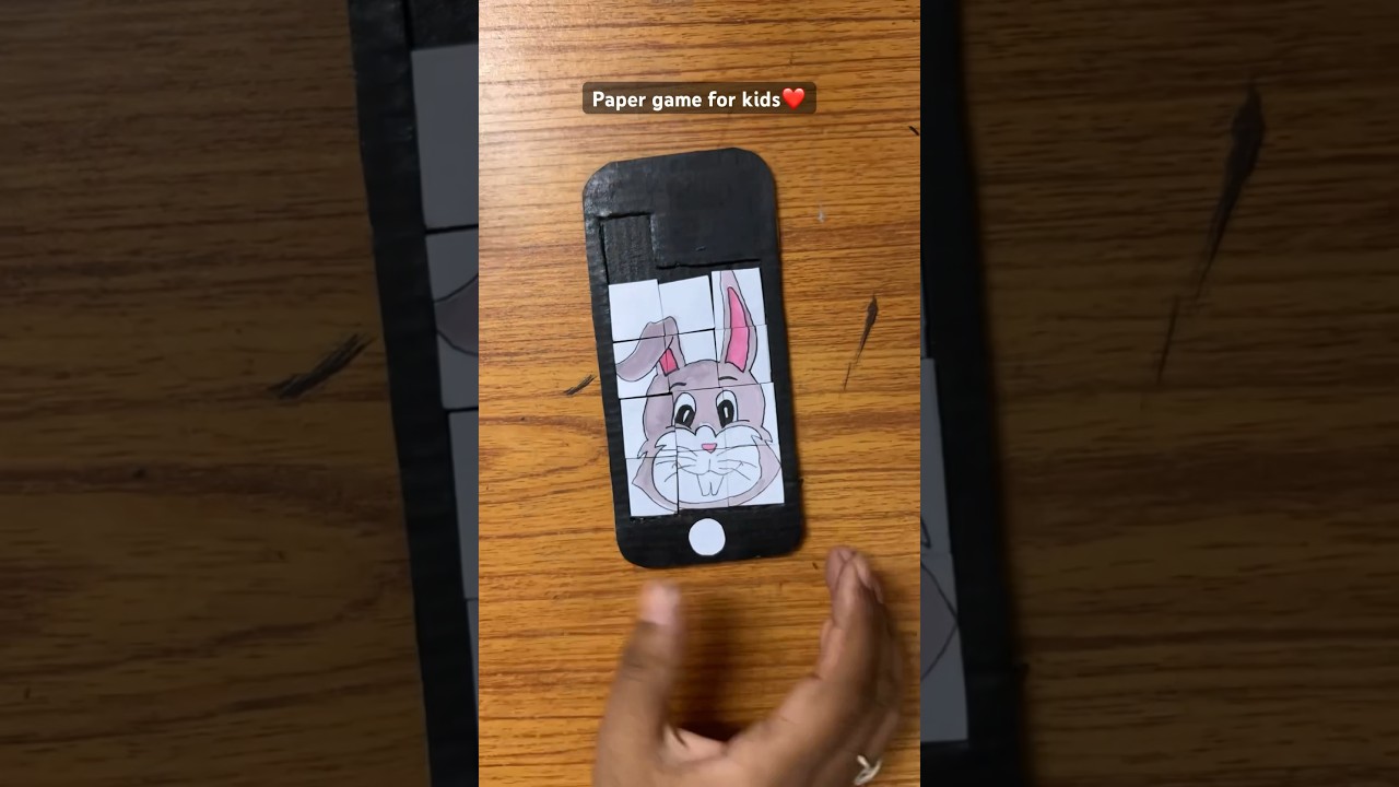 How to make paper game | cardboard puzzle game #shorts #viral #game #craft #diy #fun #youtube #art