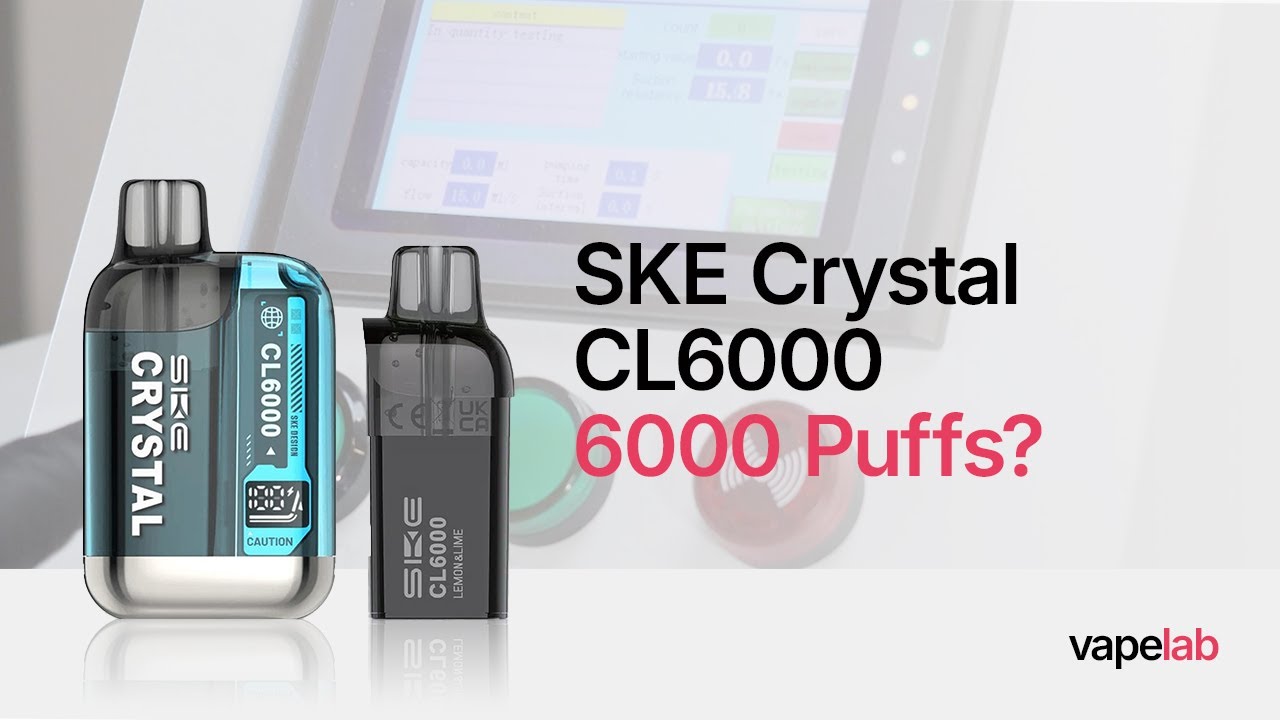 SKE Crystal CL6000: Really 6000 Puffs? (Puff Count Test)