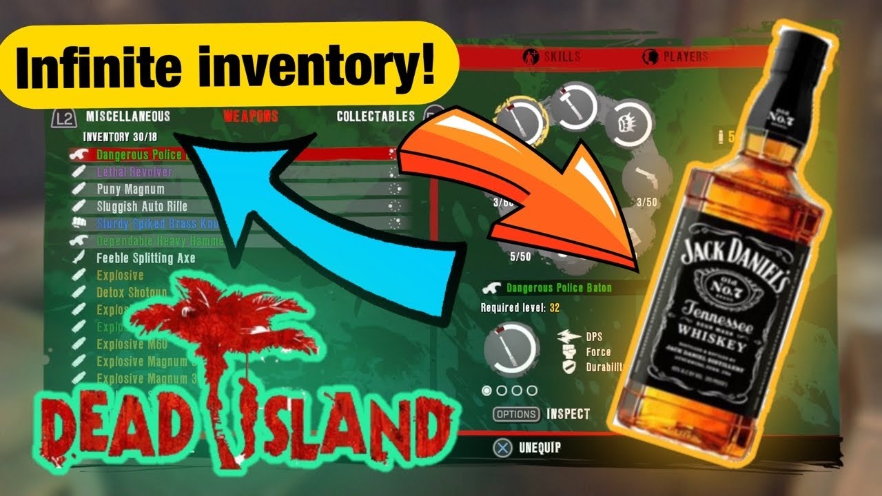 Dead Island GLITCH! Infinite inventory?!? 2025!