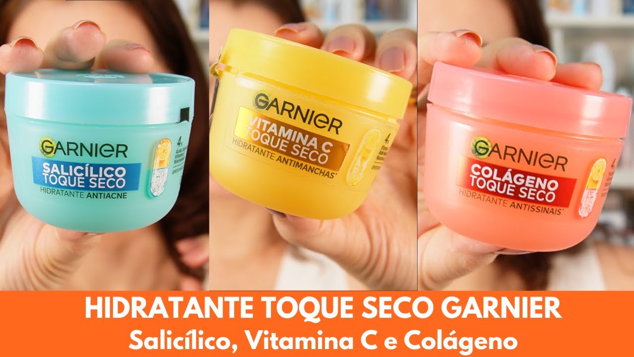 Garnier Hidratante Toque Seco Antimanchas, Antiacne e Colágeno - resenha