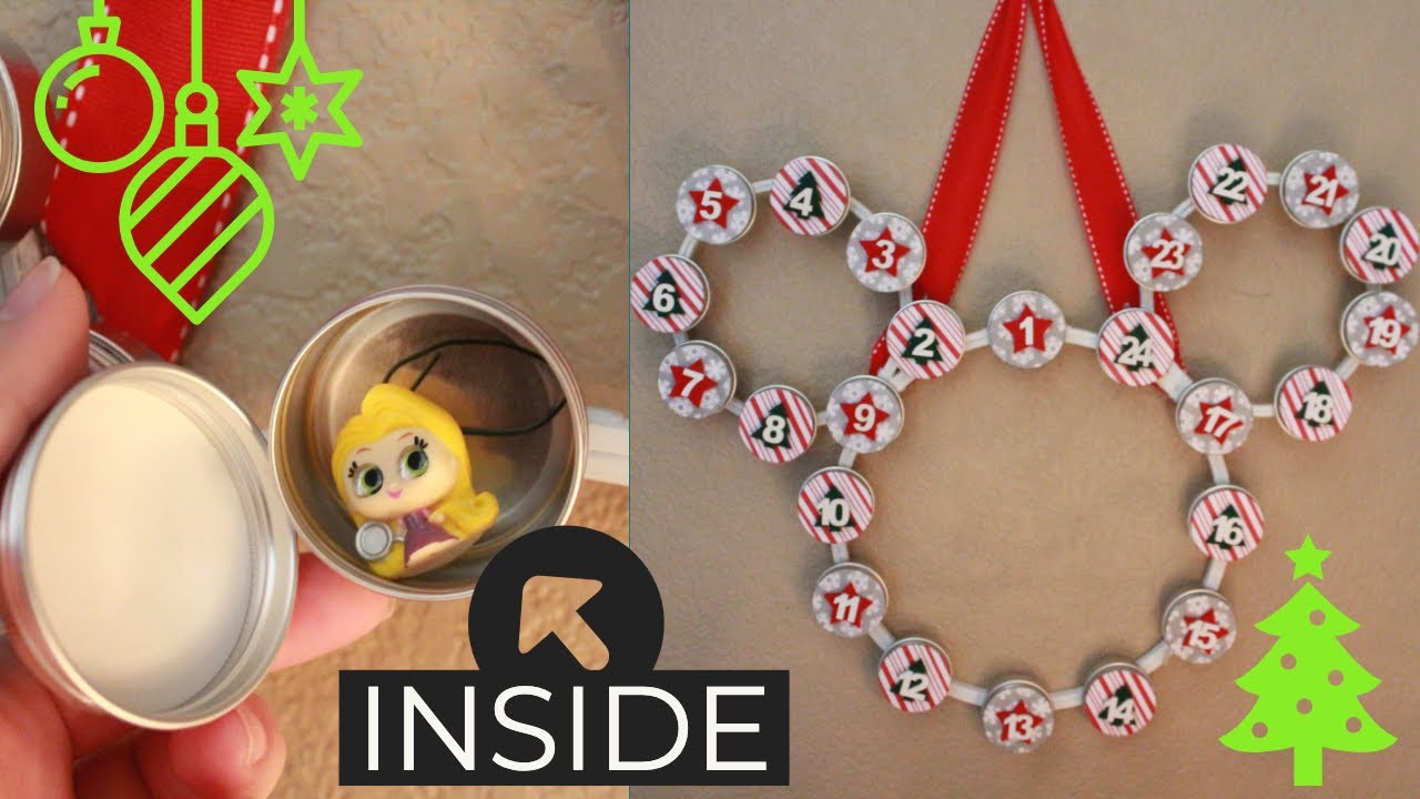 EASY DIY Mickey Advent Calendar | AND DIY Disney Doorables into Ornaments