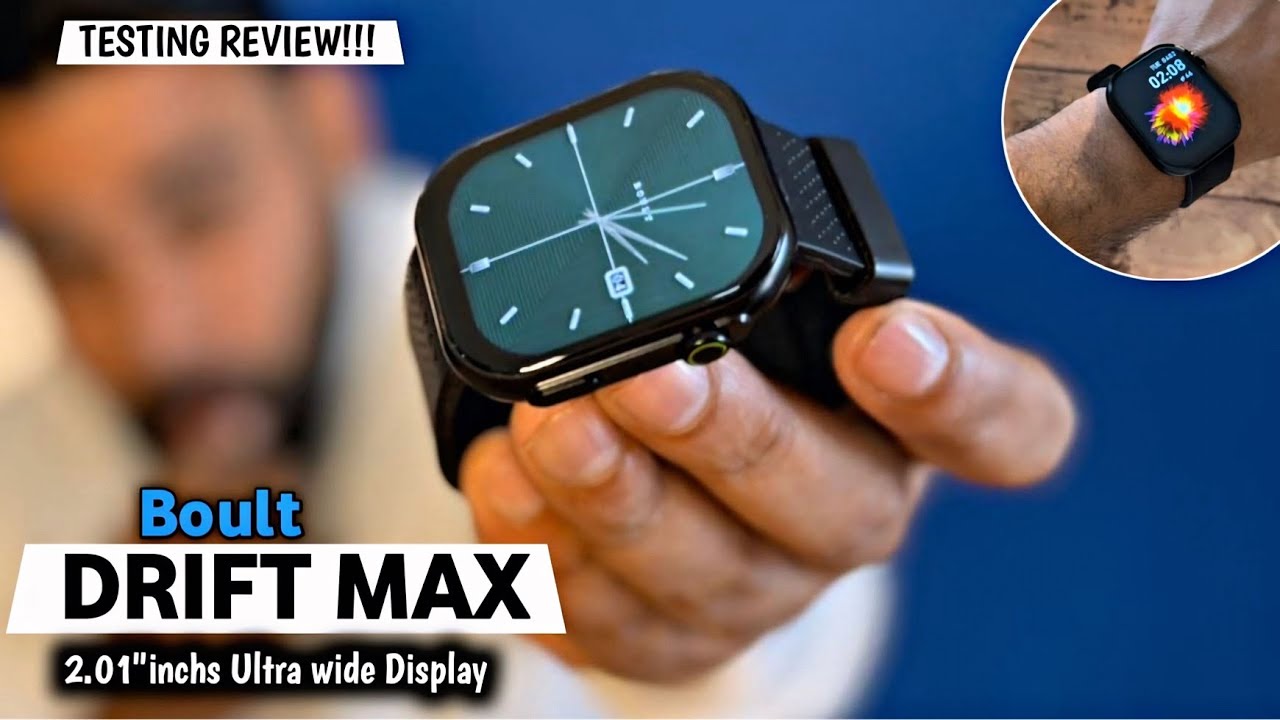 Boult Drift Max smartwatch unboxing & detail Review⚡️2.01 inch’s ultra Wide HD Display with Calling