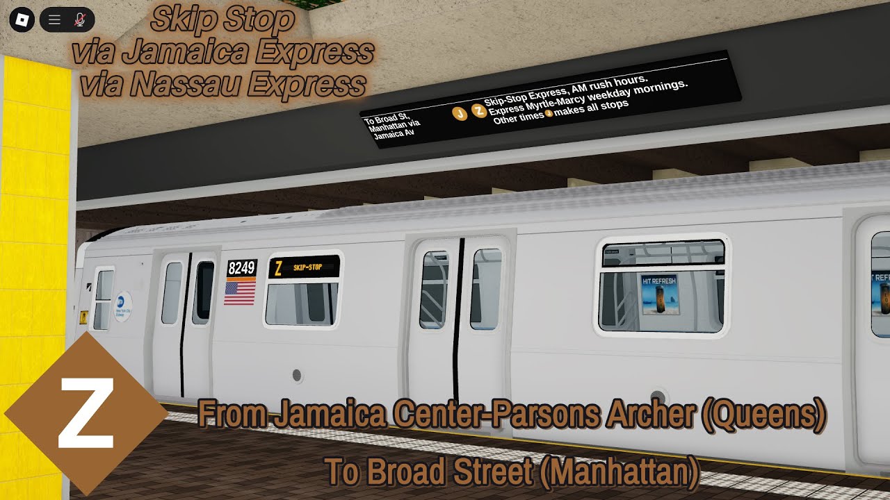 MTA NYCT R143 (Zx) Skip Stop Train From Jamaica Center to Broad St | MTAoR BMT Eastern Division