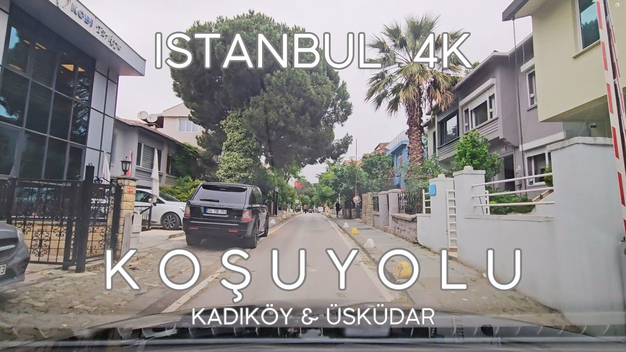Istanbul 4K Drive in Koşuyolu and Barbaros in Kadık&ouml;y and &Uuml;sk&uuml;dar Districts Sightseeing Video