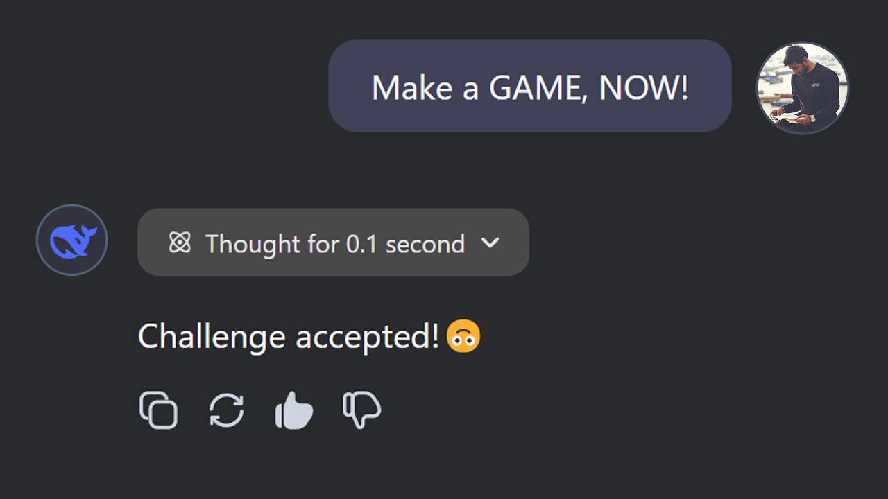 I made A GAME with DEEPSEEK AI in 15 Minutes !!