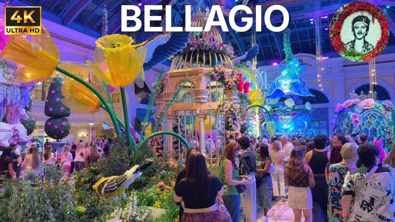 Bellagio Las Vegas Walking Tour | March 2026 | *new* Conservatory Spring Season [4K HDR] 