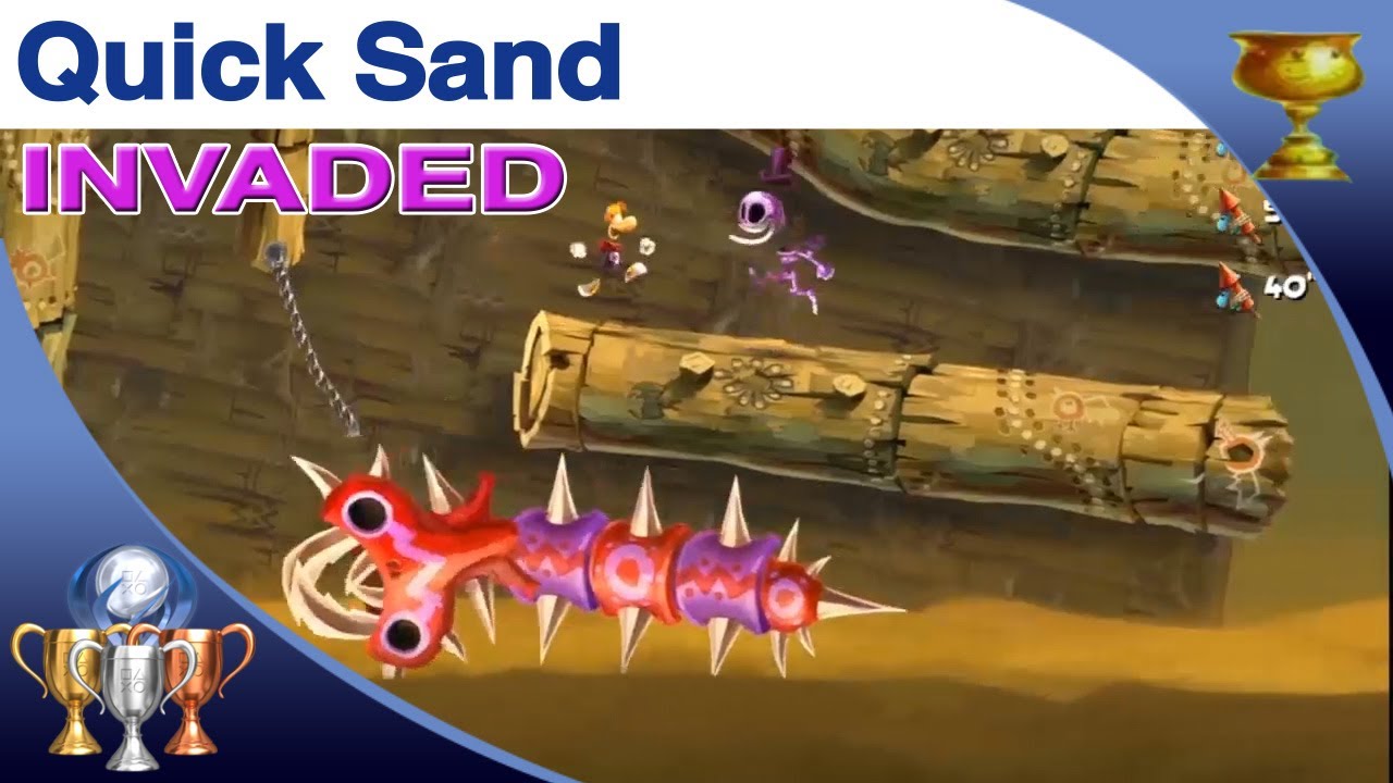 Rayman Legends - Quick Sand - INVADED (Gold Cup)  Teensies in Trouble Invasion [PS4 / Xbox One]