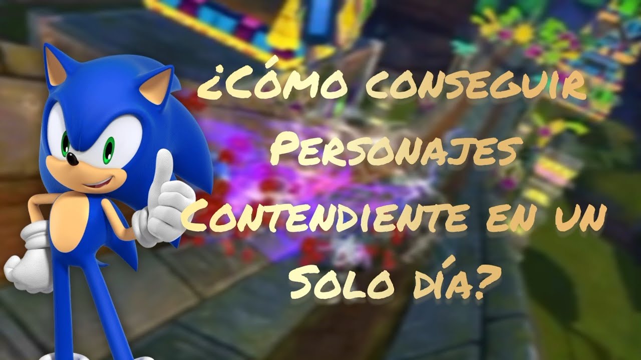 ¿Cómo conseguir personajes Contendiente en un solo día?  | Sonic Forces speed batlle 🔥