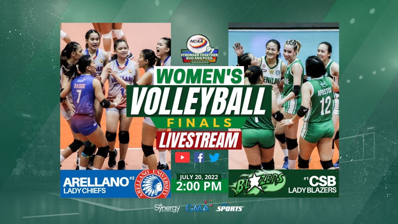 NCAA Season 97 | Arellano vs. CSB (Women&rsquo;s Volleyball) | Finals Game 1