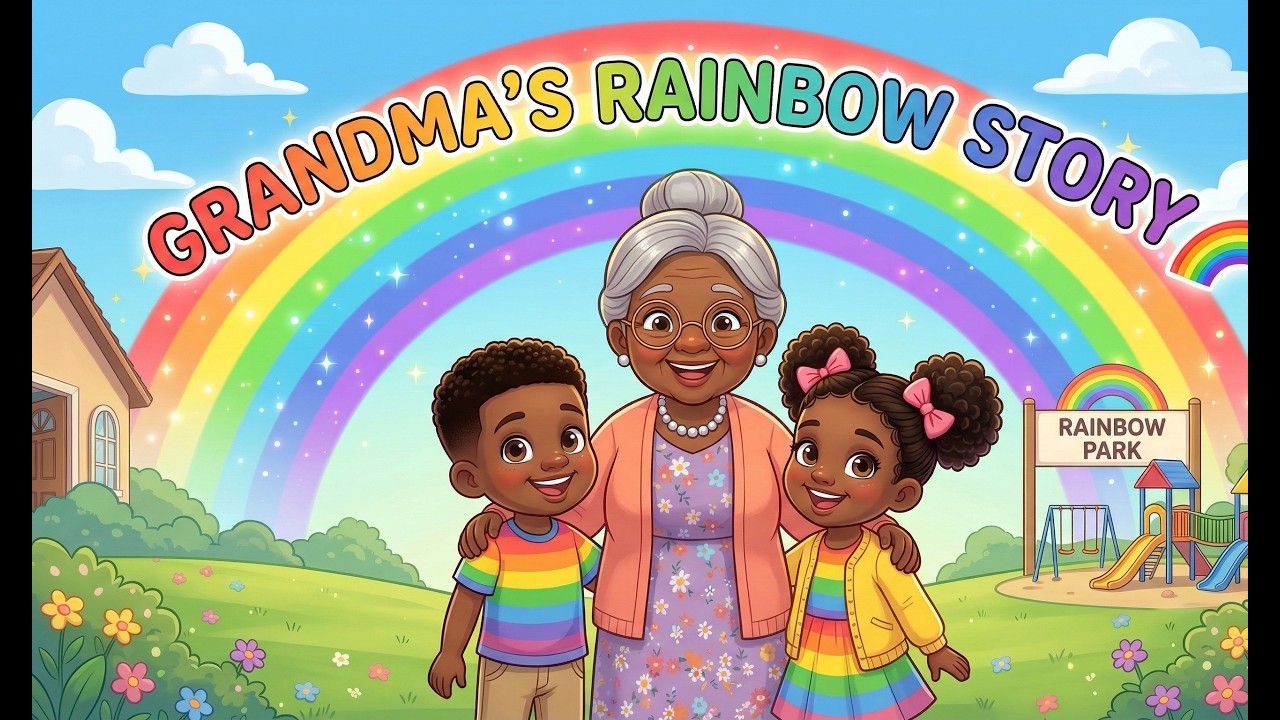 Grandma Reads Rainbow Colors Story 🌈 | Bedtime Stories for Kids | Learn Colors. Kids Storytime.
