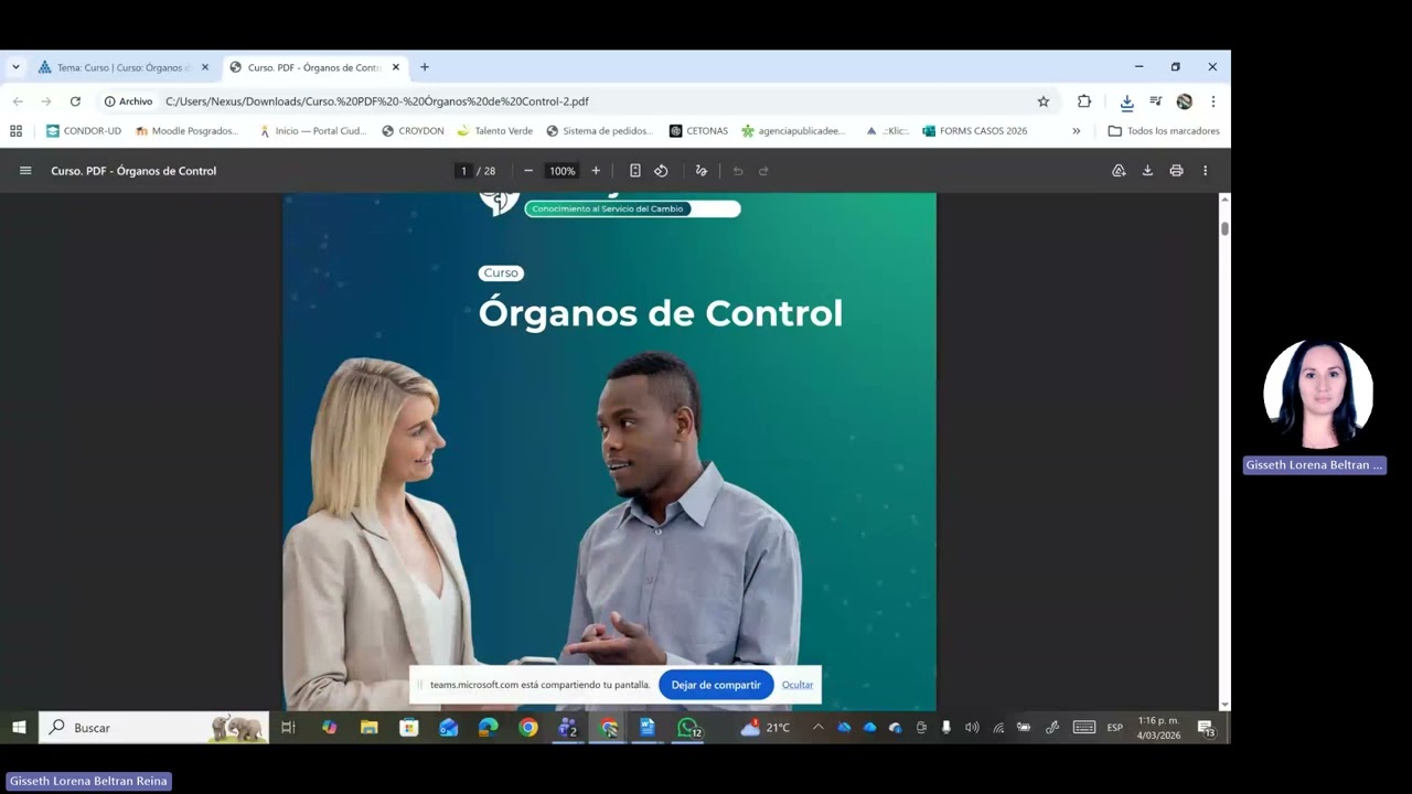 Explicación Plataforma Moodle: Curso Órganos de Control 20260304.