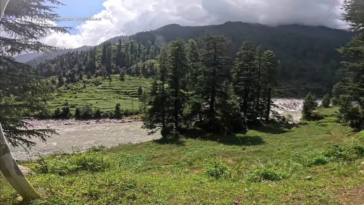 Roads destruction in barot valley | 5km hike on the mountains 🏔️ #india 