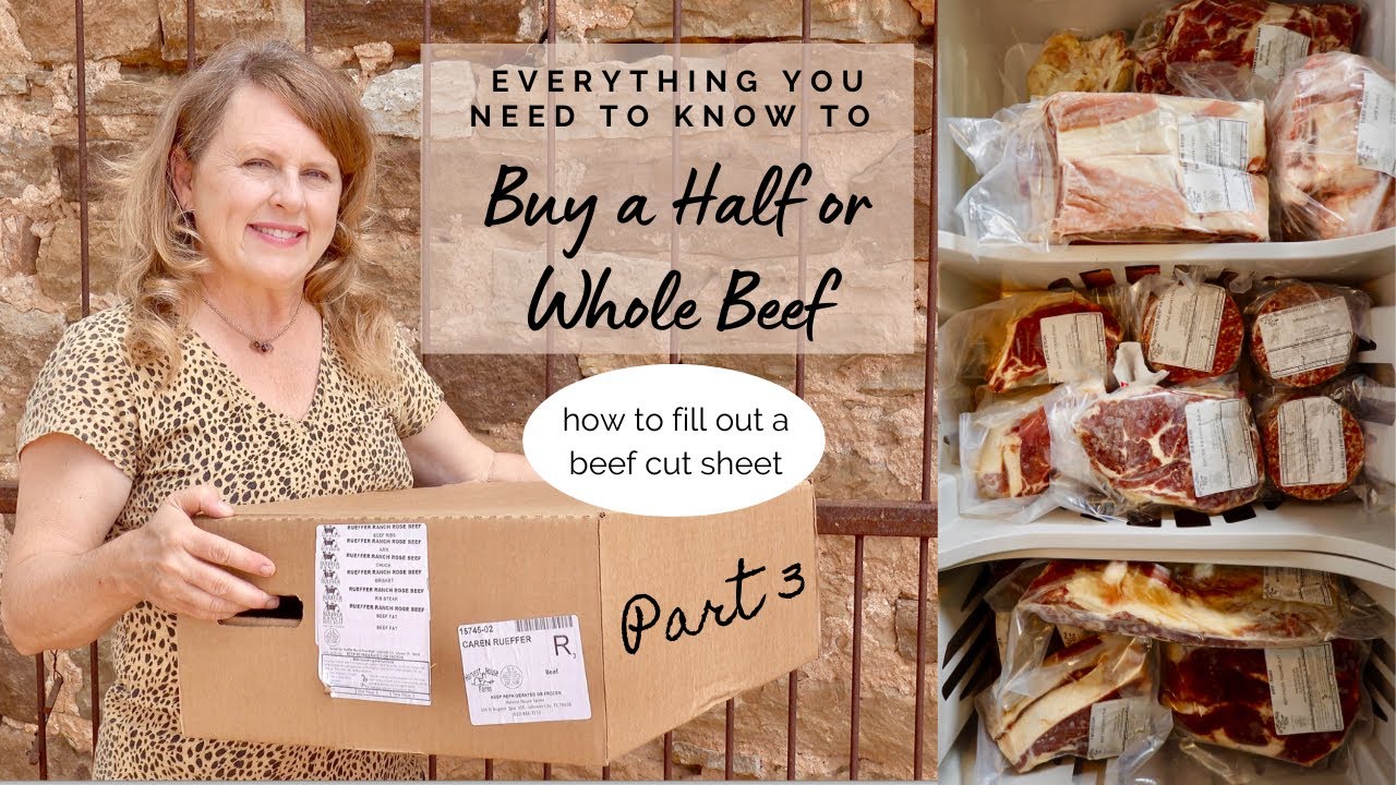 BUYING A WHOLE COW | HOW TO FILL OUT A BEEF CUT SHEET |  FILL YOUR FREEZER WITH BEEF