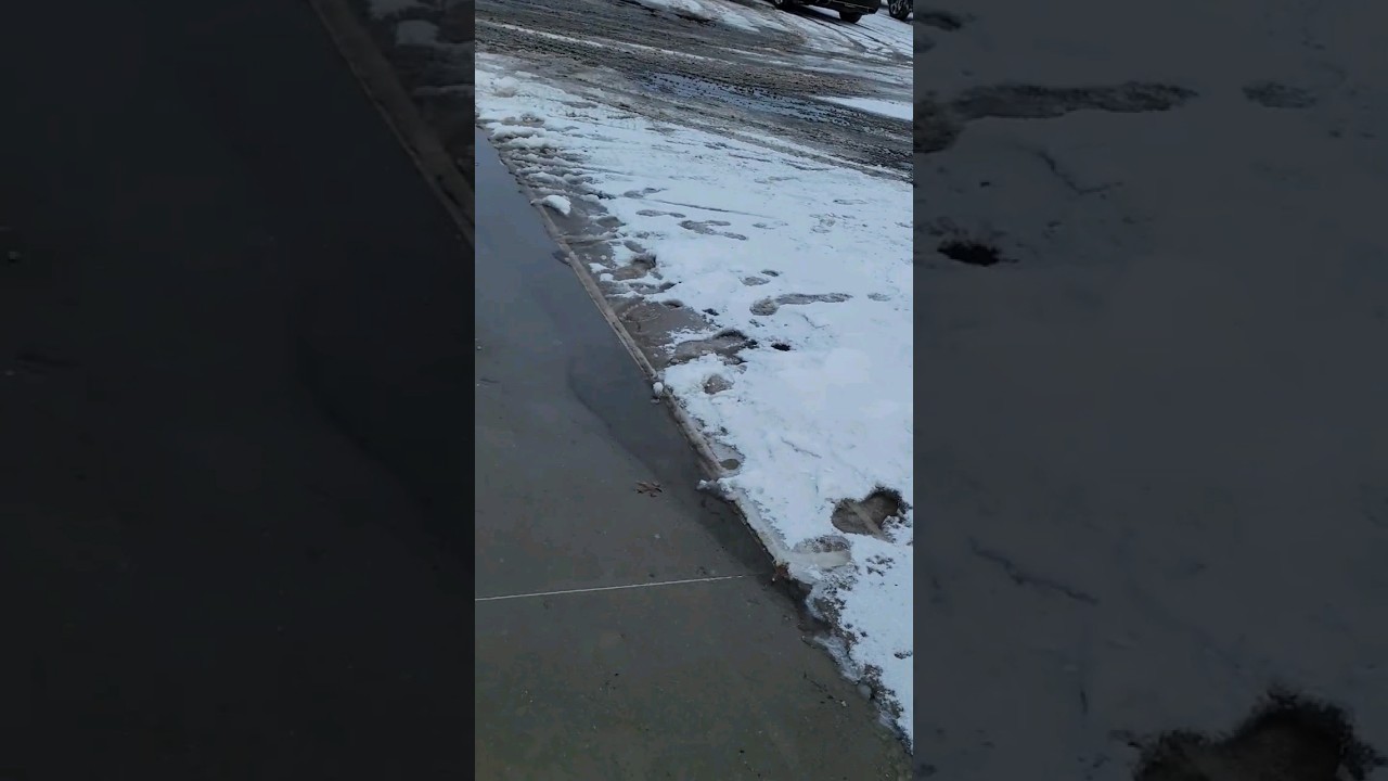 Heated concrete is so cool! #heatedconcrete #winter #minnesota #cold #innovation #fyp #foryou