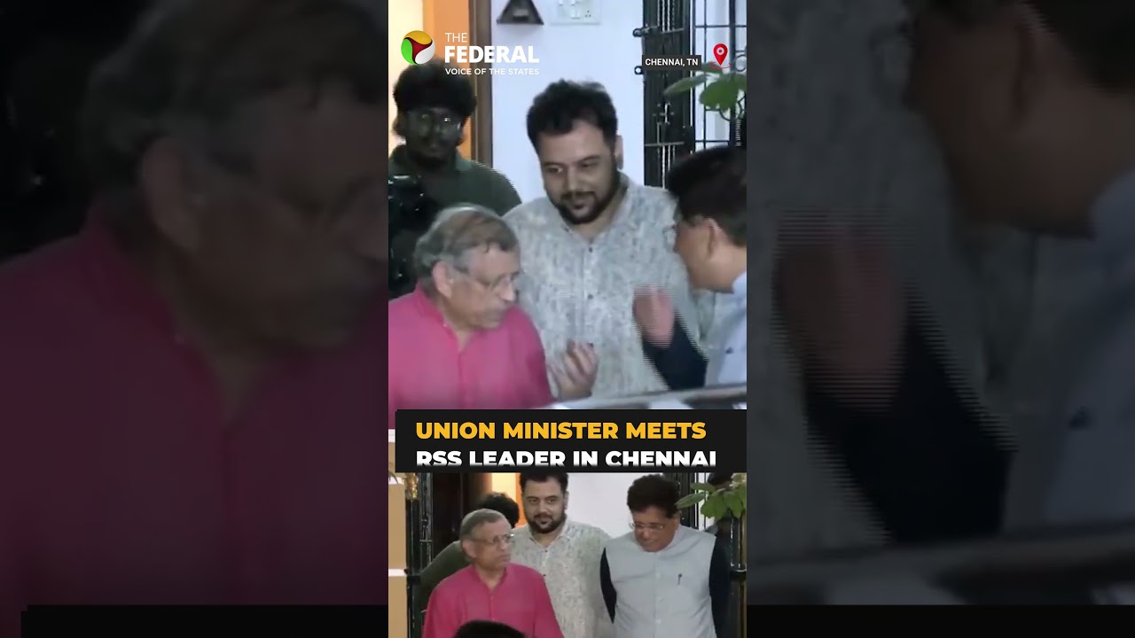 Piyush Goyal visits RSS leader Gurumurthy in Chennai