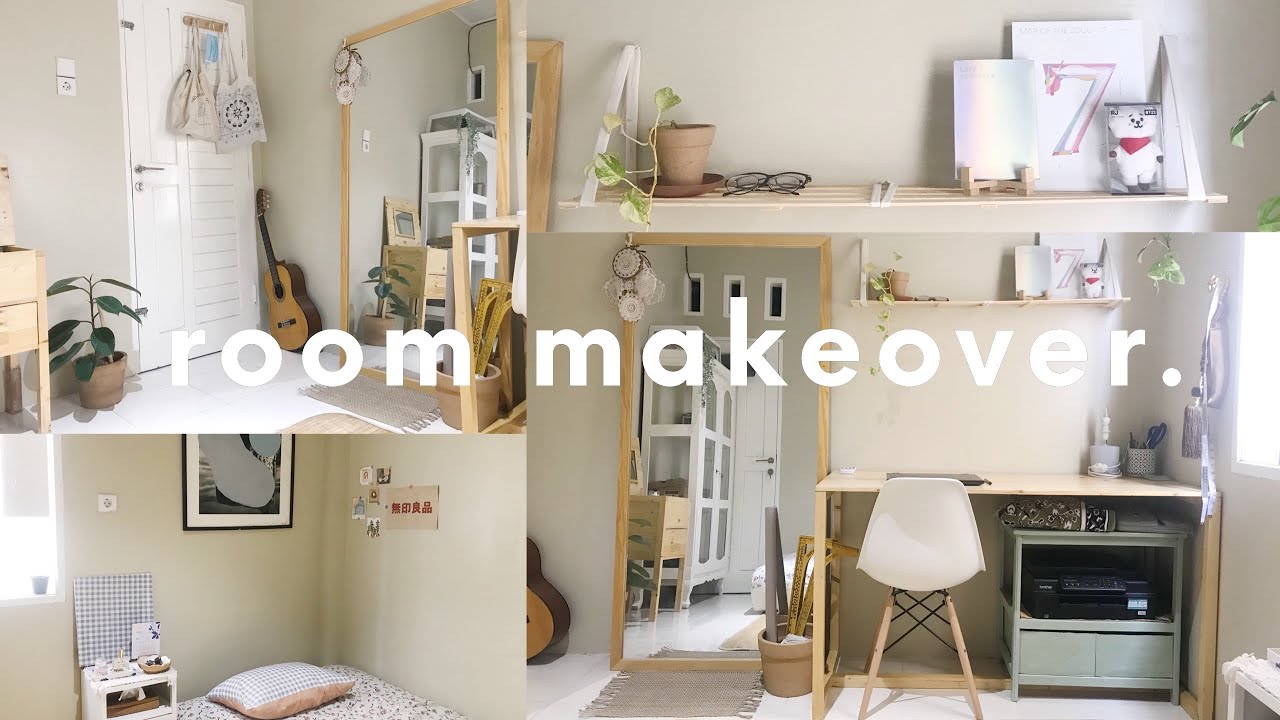 Aesthetic room makeover low budget | indonesia