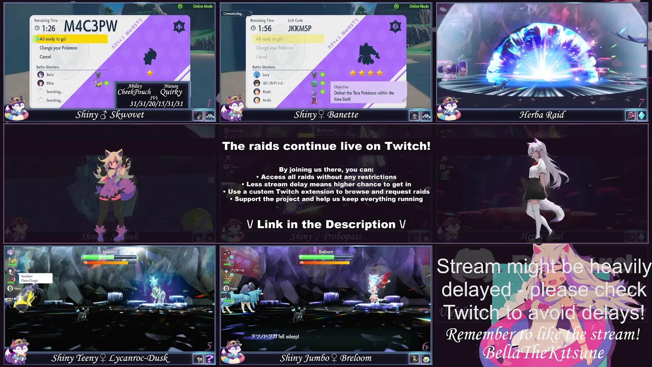 Shiny Raids! | 24/7 Item raids! | Pokemon Scarlet & Violet
