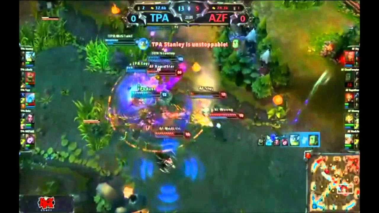 AF Rapidstar quadra kill -League of legends World Tournament