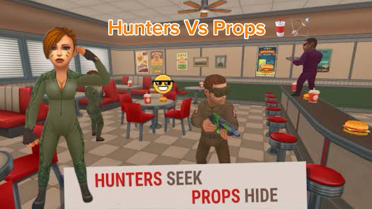 الصيادين ضد الاشياء في Hide Online !! 🥤🏹