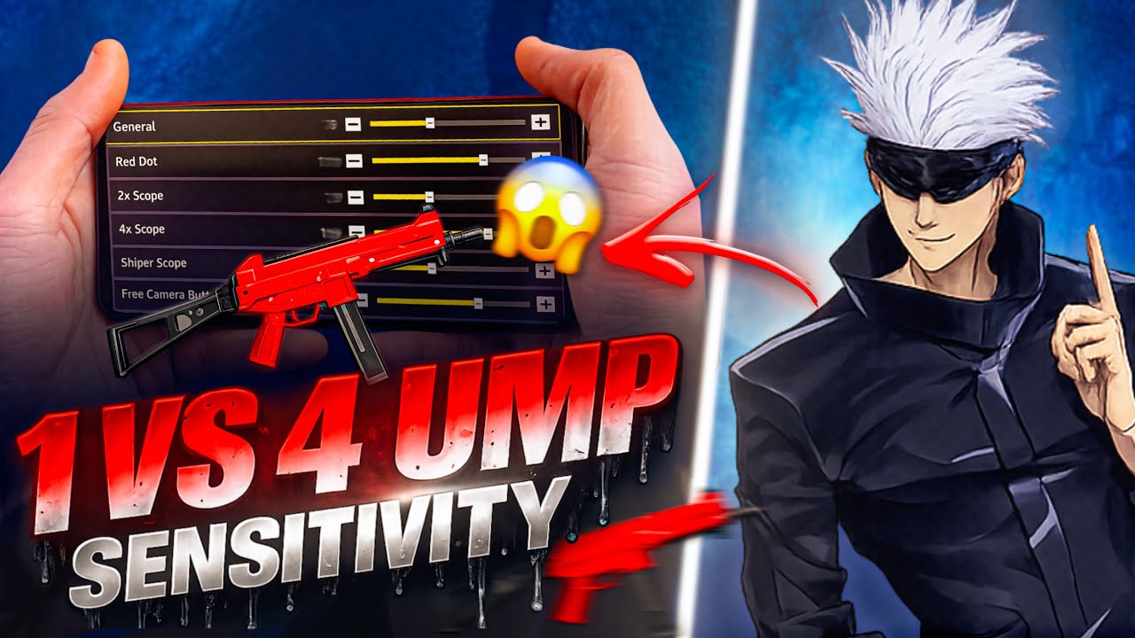 UMP ONLY RED NUMBERS ( PURE ) HEADSHOT TRICK || 3 EASY TIPS AND TRICKS 🔥|| BEST SENSITIVITY