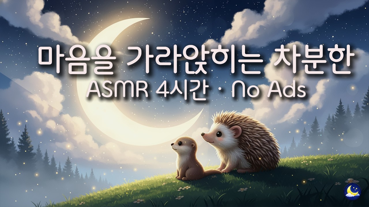[백색소음] 마음을 가라앉히는 차분한 ASMR [4시간] 광고 없음