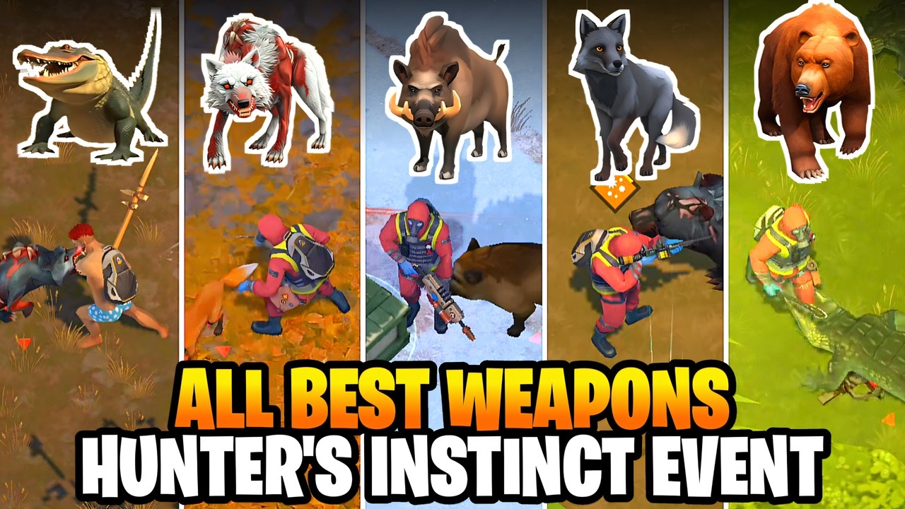 BEST Weapons for Every Animal in Hunter's Instinct Event - Last Day on Earth: Survival