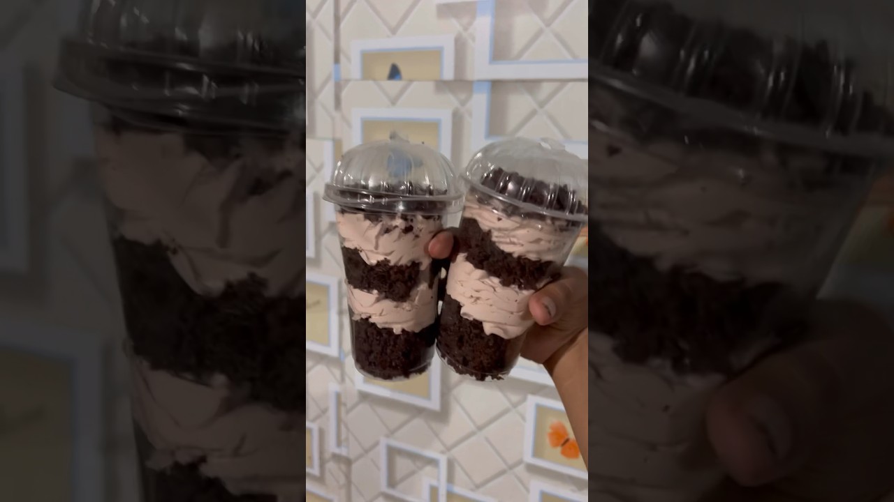 Chocolate jar cake🤎 #shorts #trending #cake #jarcake #chocolatecake