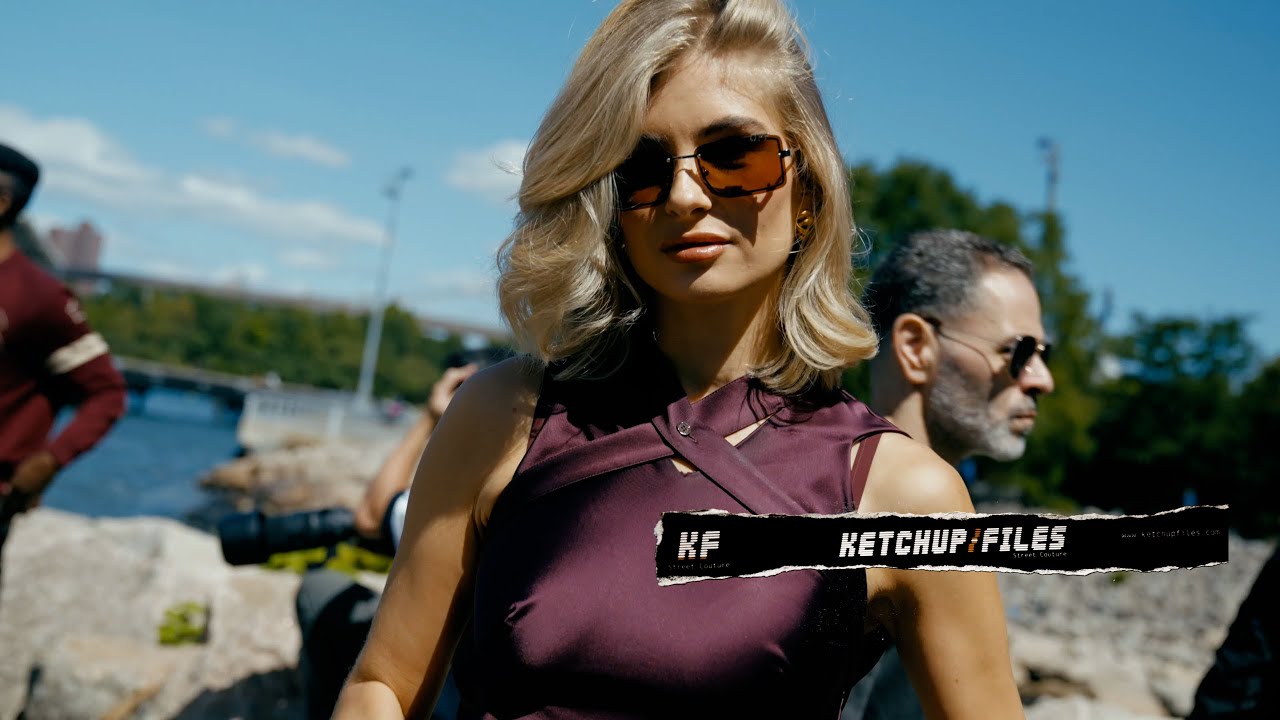 Xenia Adonts Off-White SS25 Street Style New York Fashion Week