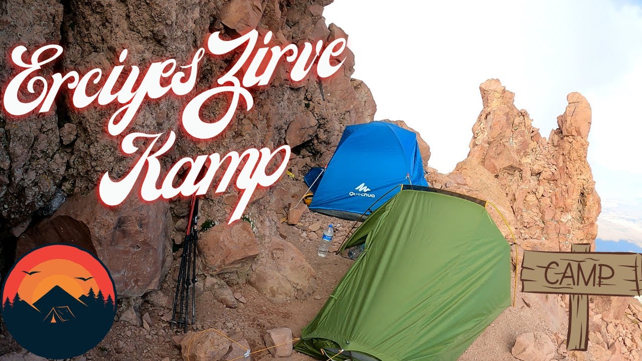 Erciyes Zirve 3917 Metre Kamp | Ağustos Ayında 2 °C'de  Kamp