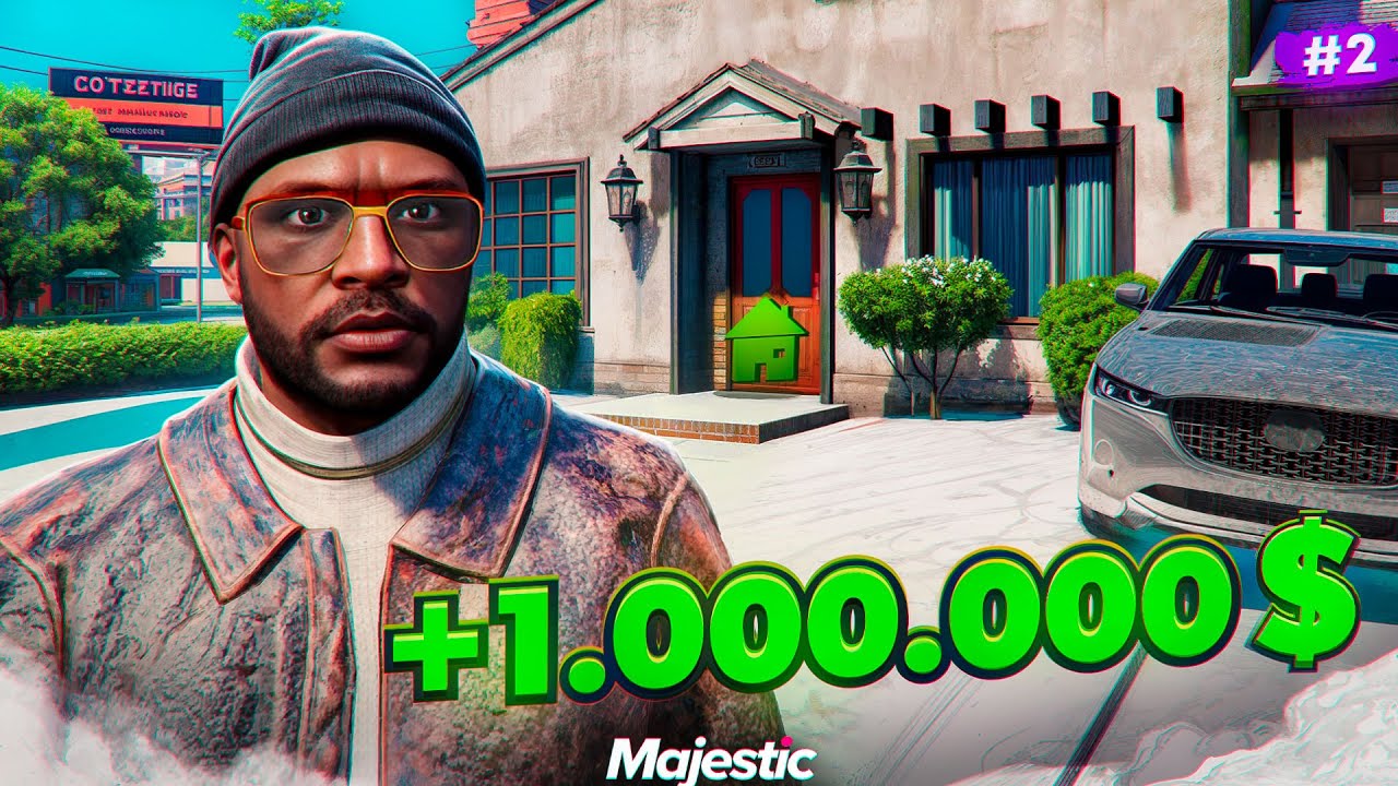 КАК ЗАРАБОТАТЬ ПЕРВЫЙ 1.000.000$ и КУПИТЬ ДОМ на Majestic RP! - Жизнь в GTA 5 RP #2
