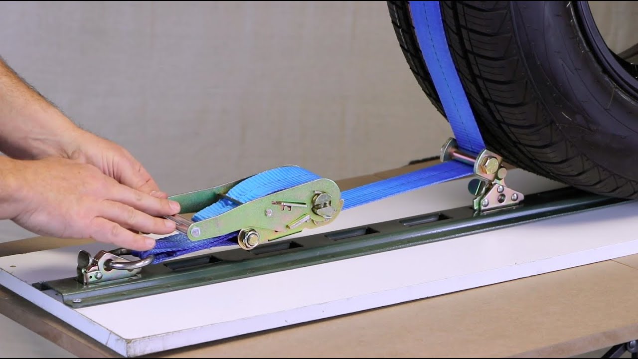 Assembling VULCAN Tie Downs - Rolling Idler Single Strap E-Track - 110 Inch