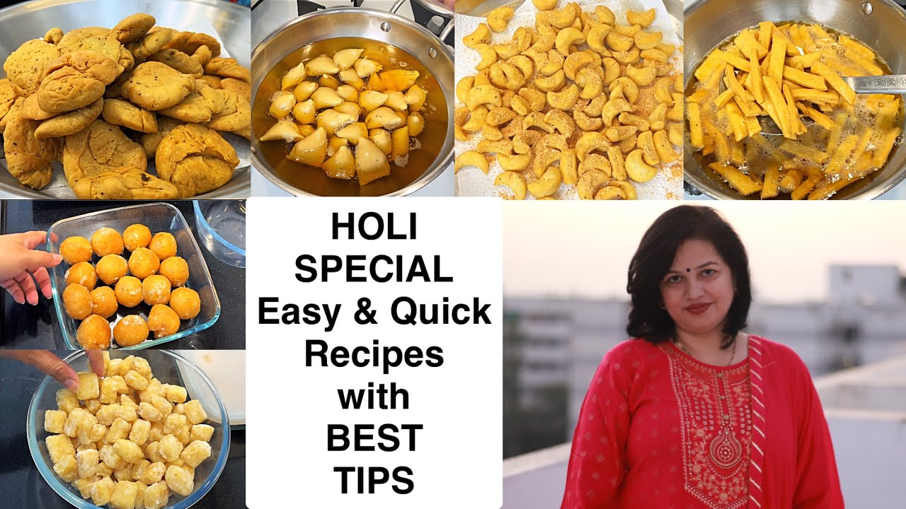 HOLI NEW RECIPES | होली के ढेर सारे पकवान | Easy होली Recipes with Best Tips #holi #holispecial