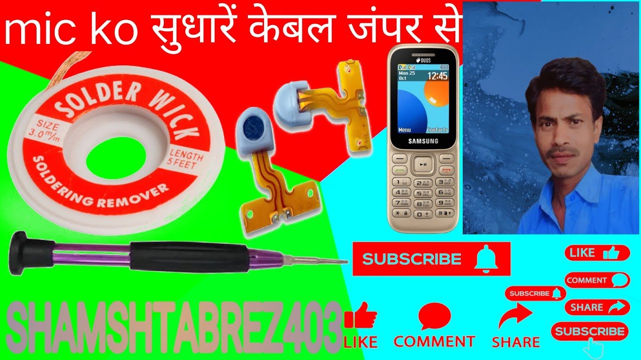 samsung b315e mic solution jumper,mic badalne se bhi mic Kam nahi kare to kiya karen,mic jumper